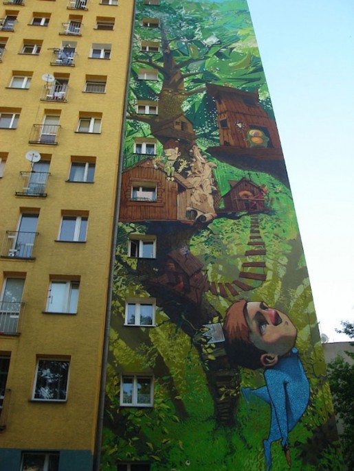 Mural En Fachada Ambiental Fachada mural