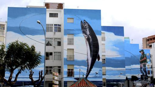 Mural En Fachada Pescadores Mural en fachada, Estepona