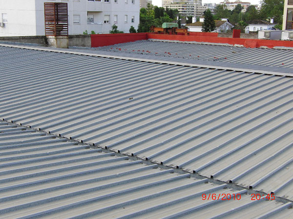 Rehabilitación de cubiertas in situ en Edificio de Telefónica de Jerez